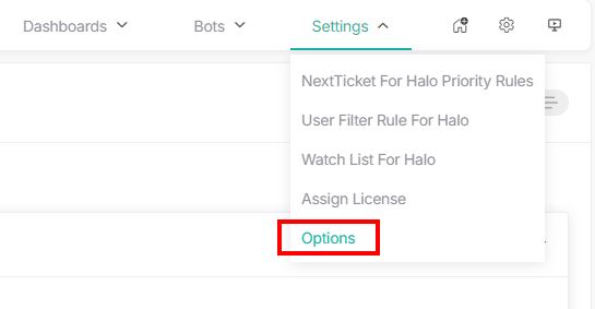 NextTicket for Halo_settings_options.jpg