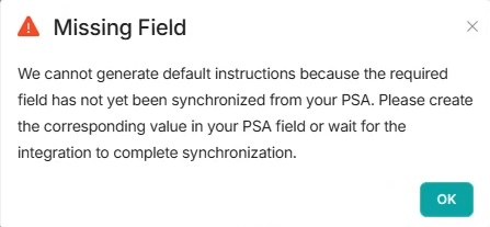 Missing Field Ticket Categorization