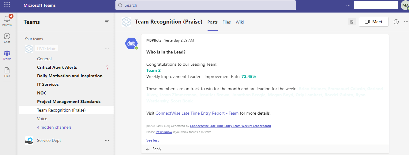 LTE Leaderboard Winners
