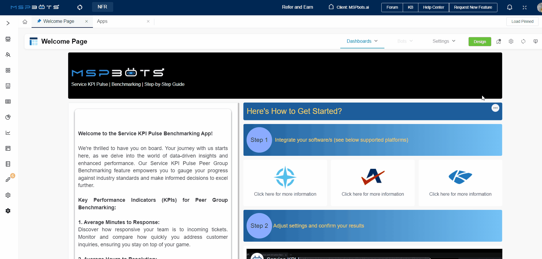 accessing Service KPI Dashboard