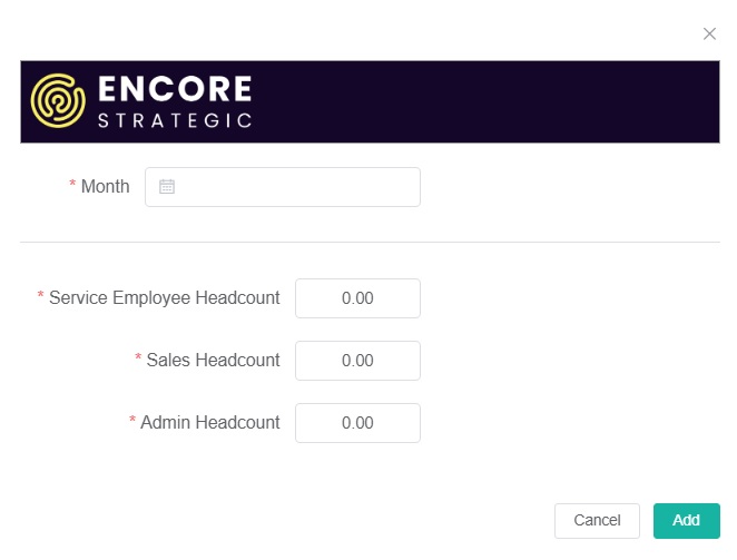 encore add headcount