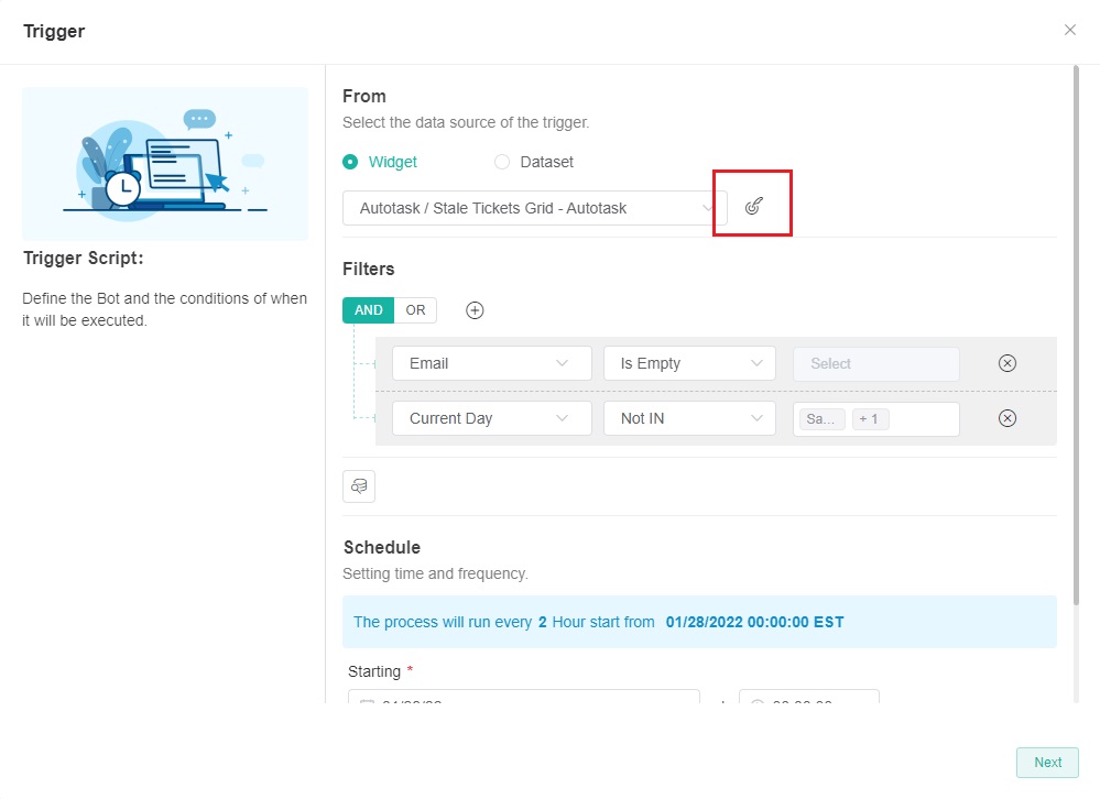 MSPbots Design on Trigger