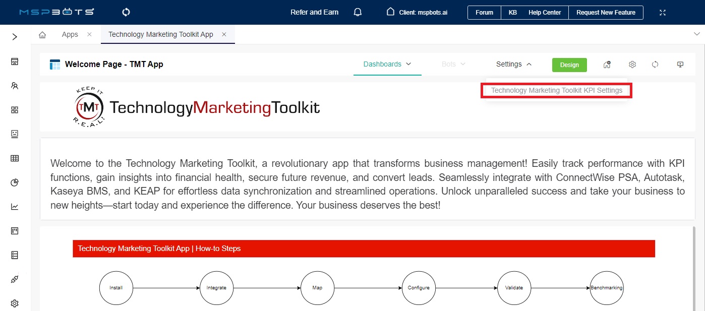 image technology marketing toolkit settings