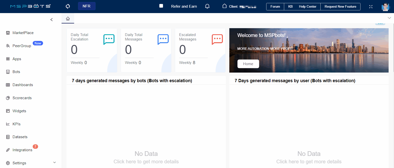 image GIF access new dashboard button