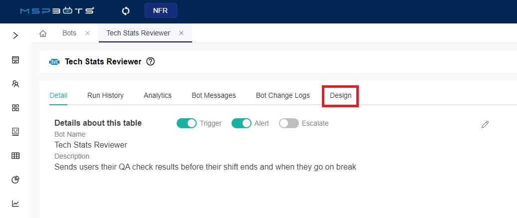 image design tab for tech stats reviewer bot