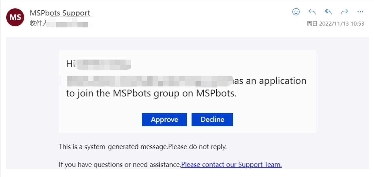 peer group notification