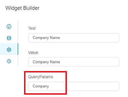 image company_queryparams widget builder