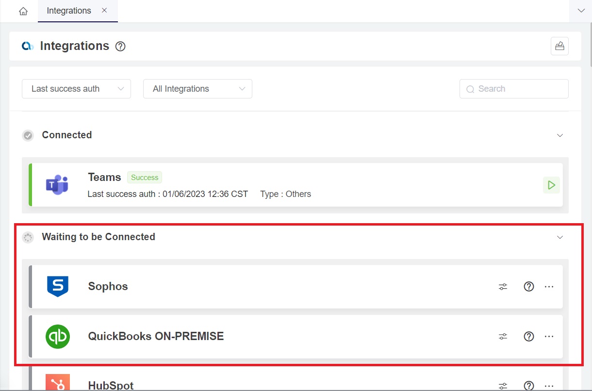 waiting to be connected