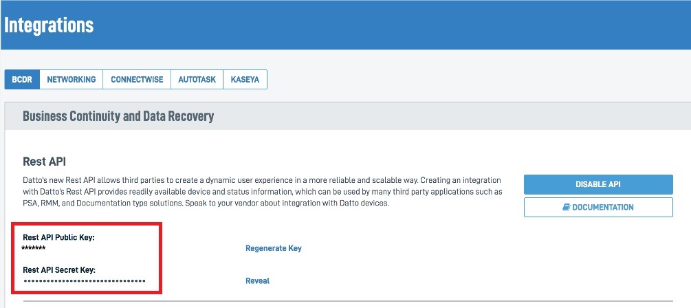 image datto bcdr integration