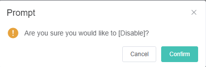 image confirm disable