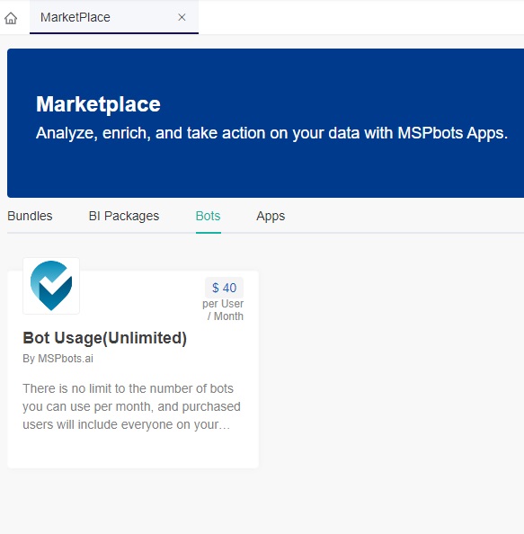 image bots in Marketplace