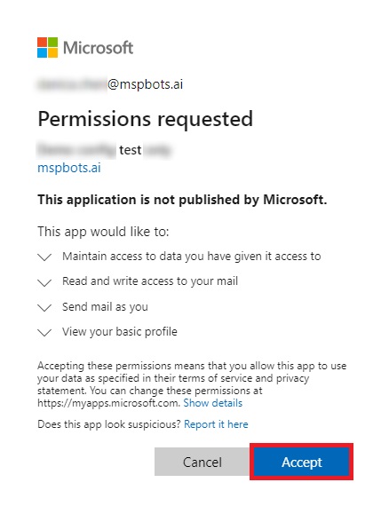 permission requested