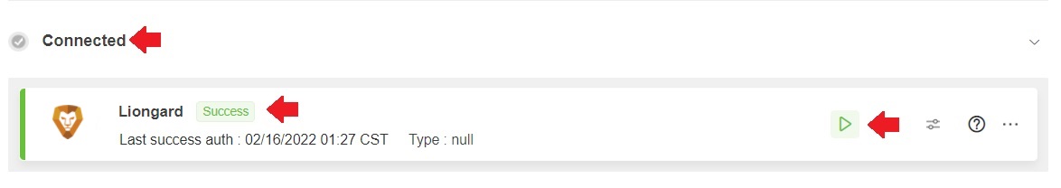 test liongard connection