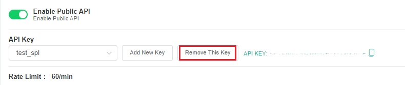 remove key