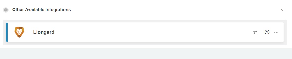 other available integrations