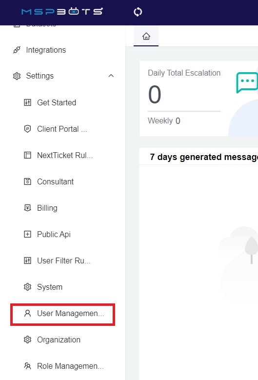settings user management