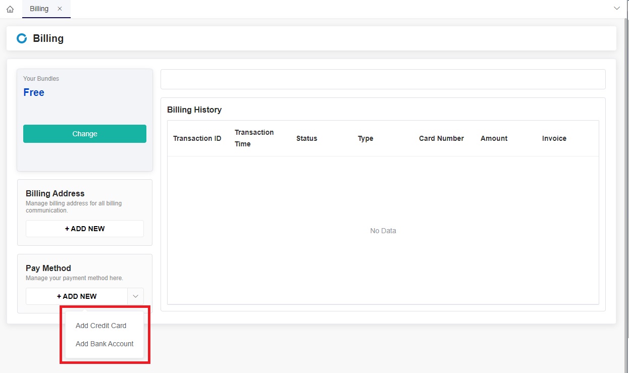image select payment method
