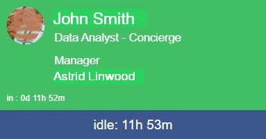 attendance business card