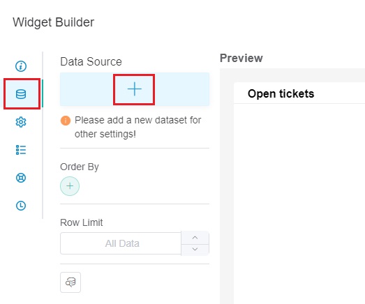 add dataset for widget
