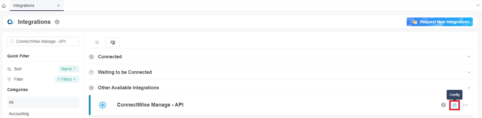 ConnectWise Manage - API config.jpg