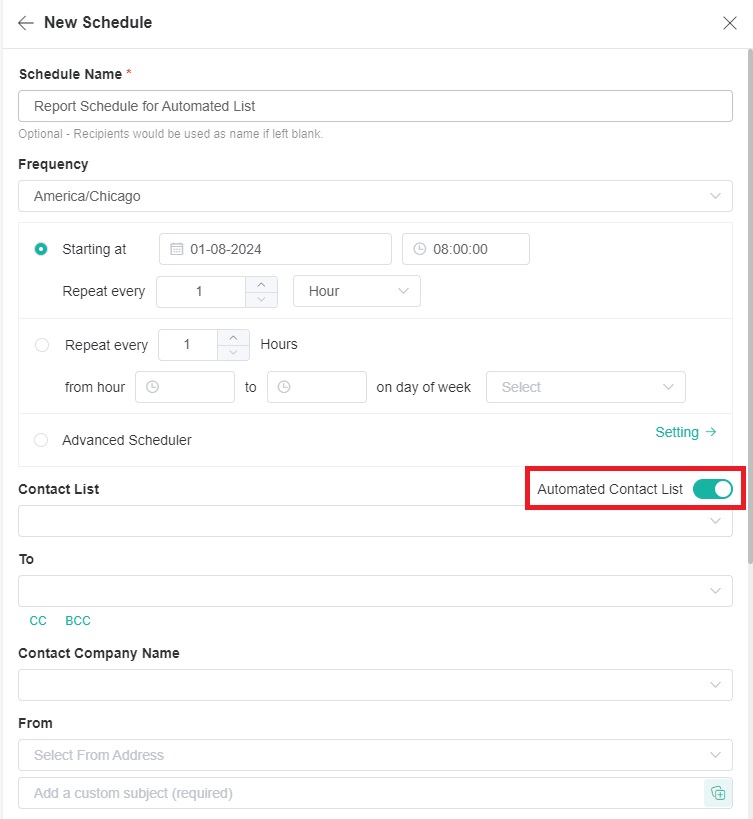 Automated Contact List